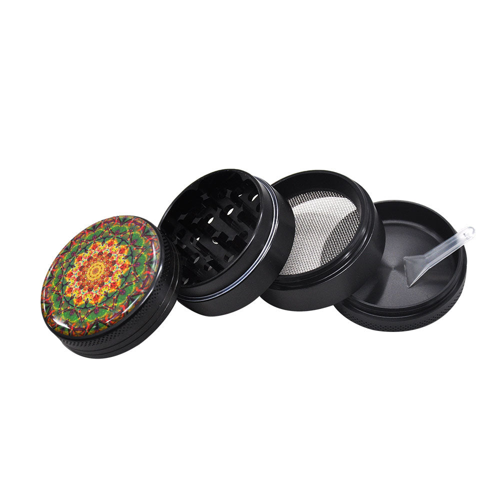 Mandala Series Metal Aluminum Smoking Herb Grinder 50MM Spice Crusher