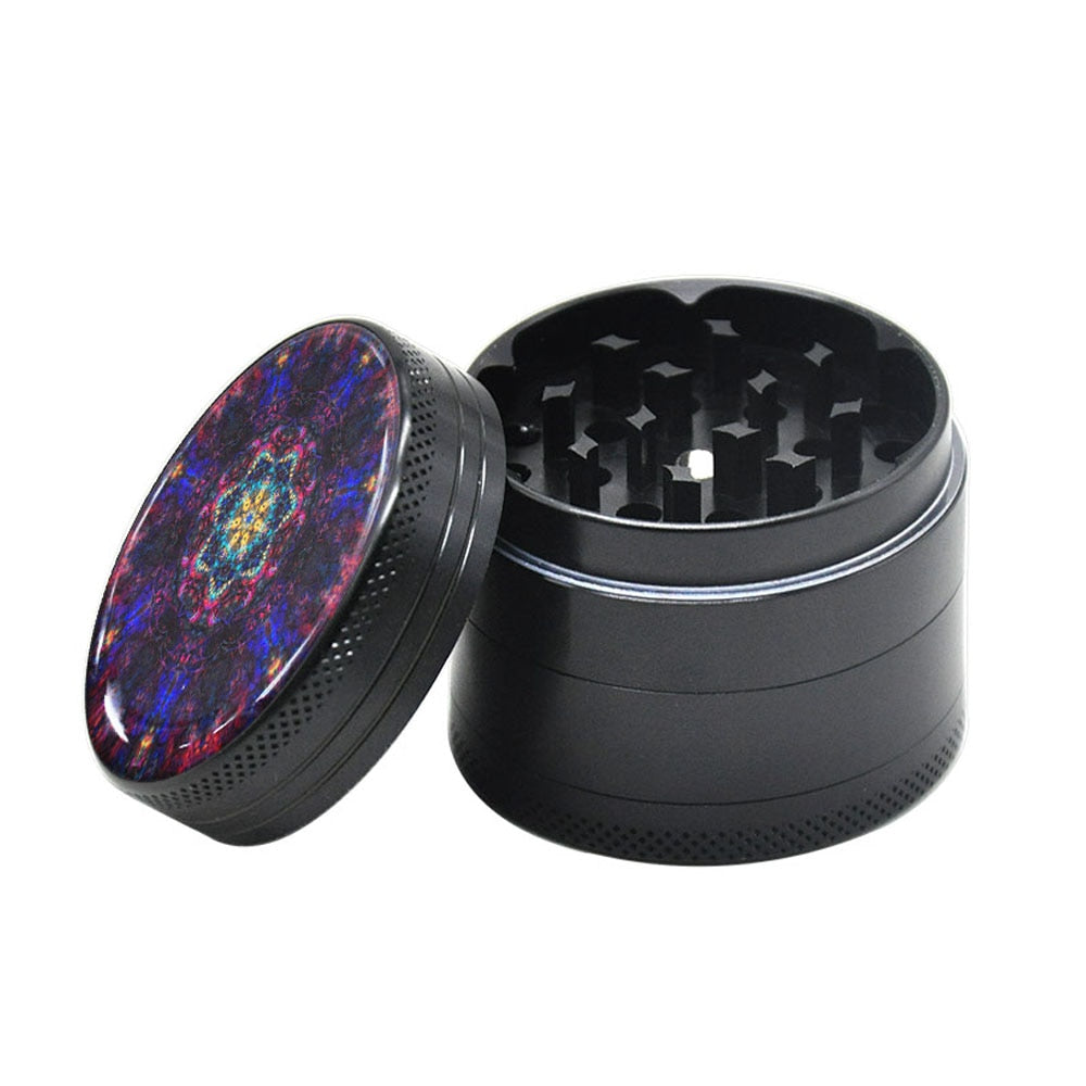 Mandala Series Metal Aluminum Smoking Herb Grinder 50MM Spice Crusher