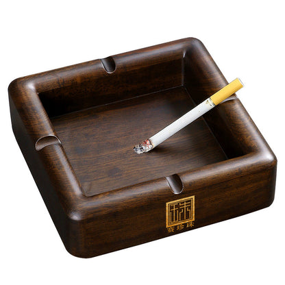 New Chinese Ebony Solid Wood Ashtray