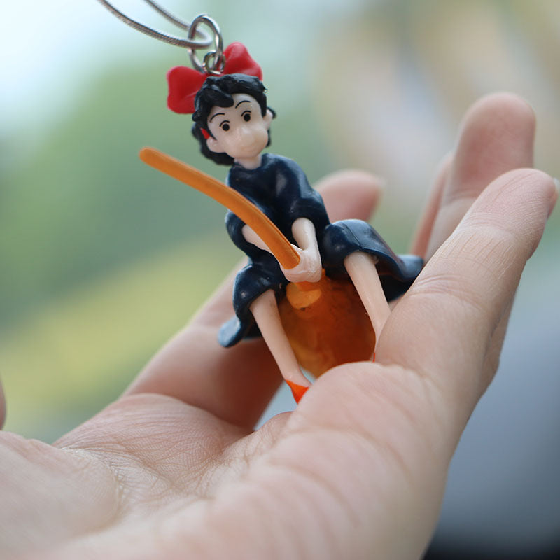 Car Pendant Broom Witch KiKi Car Pendant Creative Car Accessories Cute Car Pendant