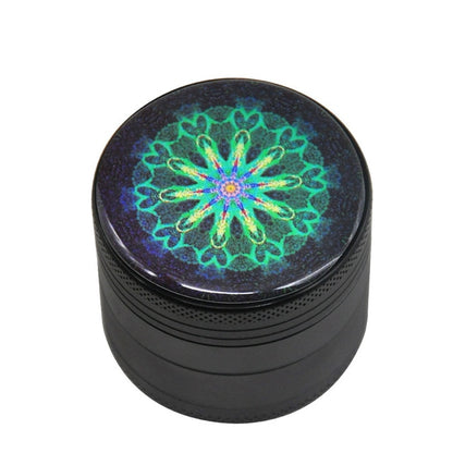 Mandala Series Metal Aluminum Smoking Herb Grinder 50MM Spice Crusher