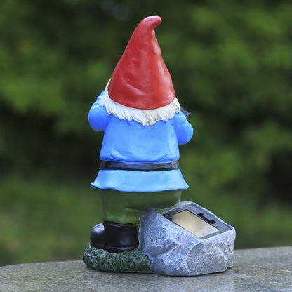 Garden Dwarf Smoking Elderly Resin Decoration