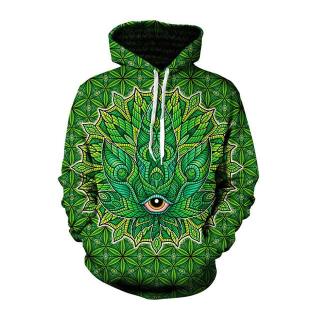 Alisister Green Weed Print 3D Hoodies Sweatshirt Men Women 2019 Autumn Winter Tracksuit Funny Sudaderas Hombres Sweatshirt