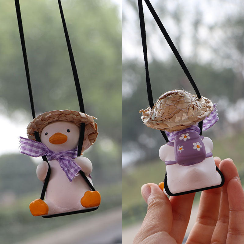 Car Car Pendant Car Interior Swing Duck Car Rearview Mirror Pendant Cross Border Swing Duck Car Pendant