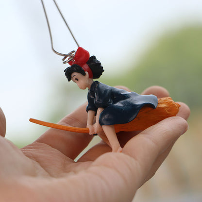 Car Pendant Broom Witch KiKi Car Pendant Creative Car Accessories Cute Car Pendant