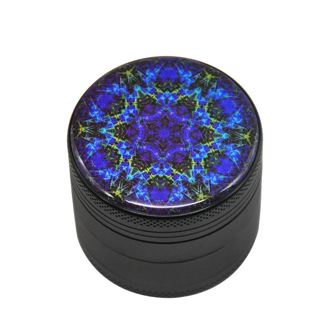 Mandala Series Metal Aluminum Smoking Herb Grinder 50MM Spice Crusher